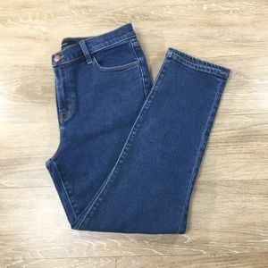 J brand ruby high rise crop dark wash size 29